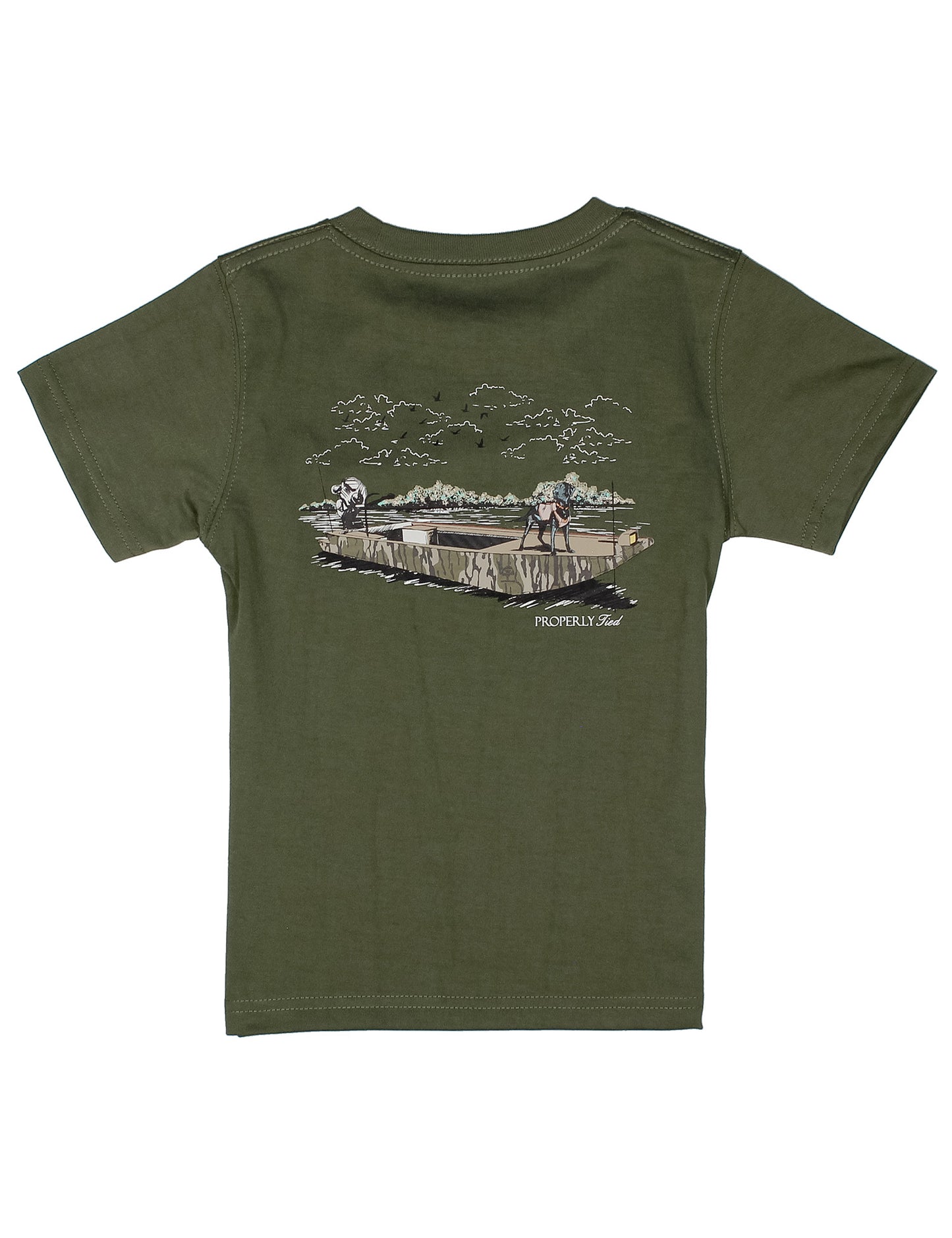 Properly Tied Boys Mossy Oak Boat Ride SS