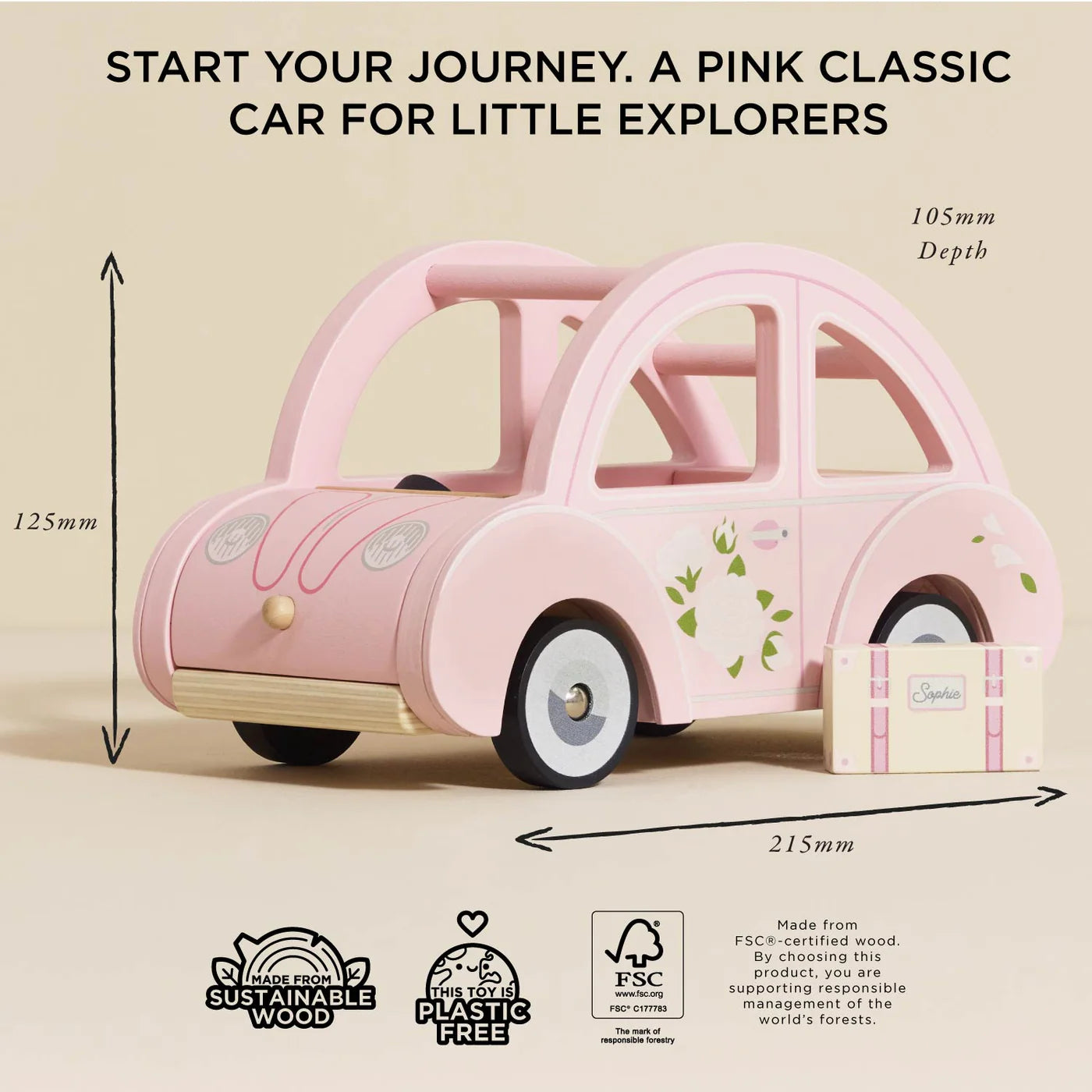 LE TOY VAN Sophie's Dolls House Toy Car - Persnickety Shop