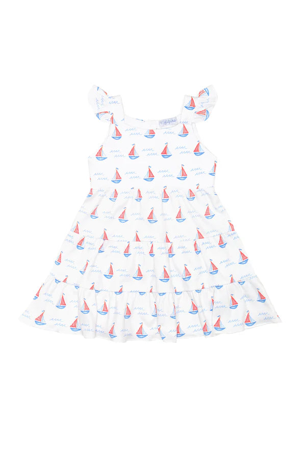 Nellapima Sailboats Ruffle Dress