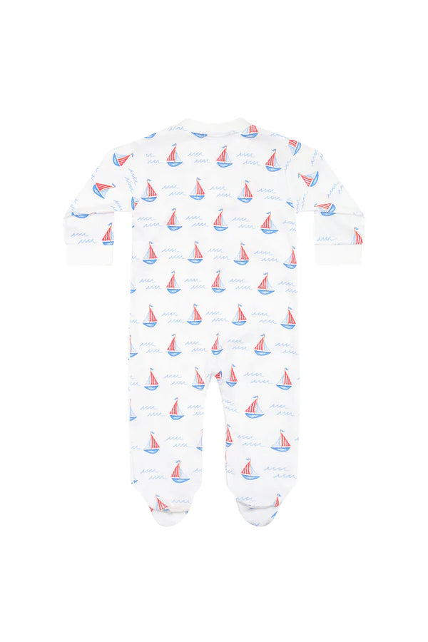 Nellapima Sailboats Zipper Footie