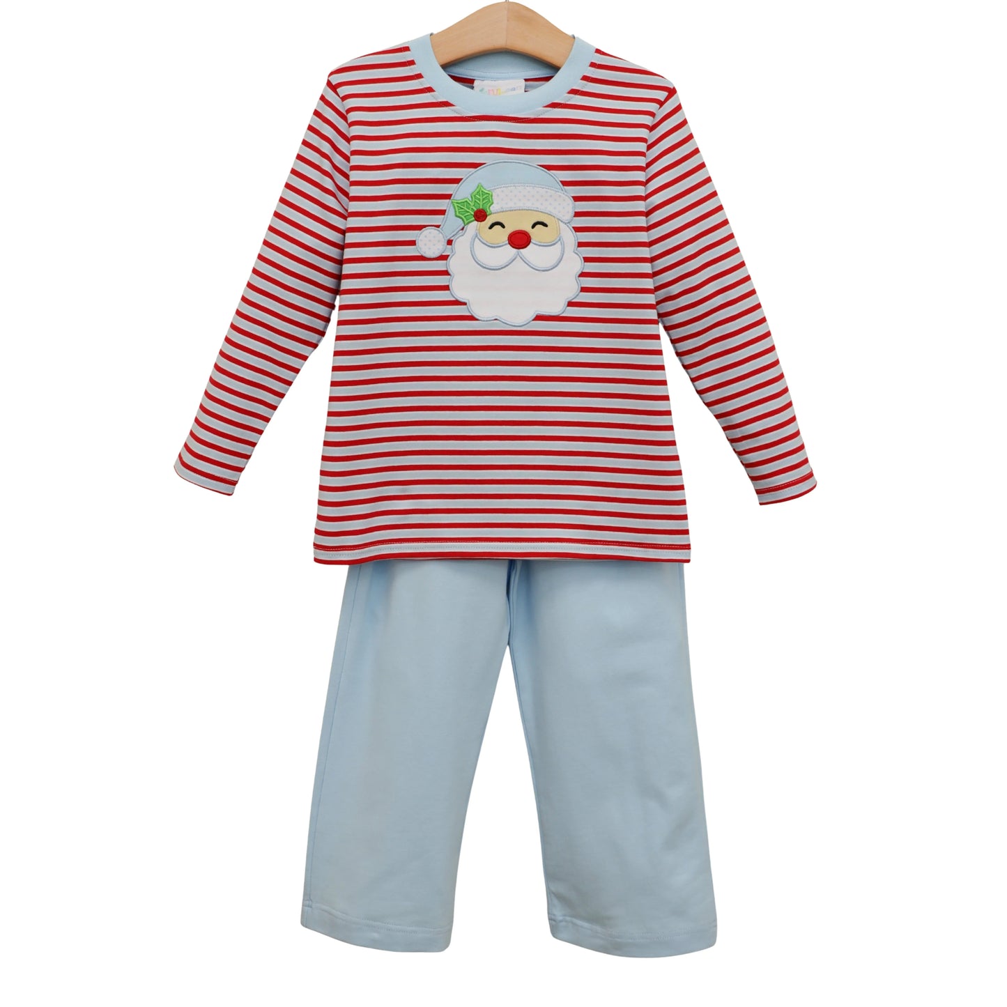 *PRE ORDER* Jolly St. Nick Pants Set Jellybean by Smock Candy