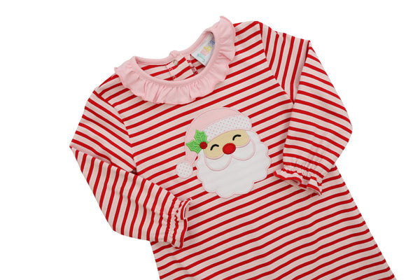 *PRE ORDER* Jolly St. Nick Ruffle Romper Jellybean by Smock Candy