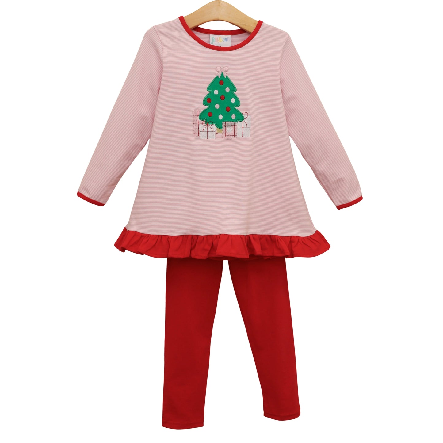 *PRE ORDER* JELLYBEAN BY SMOCK CANDY Underneath The Tree Ruffle Pants Set