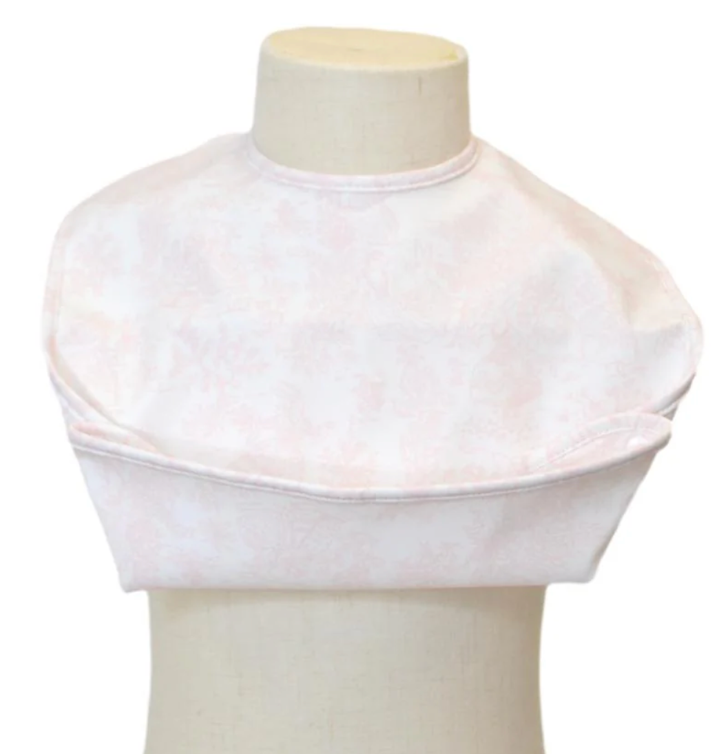 TRVL Best Bib - Bunny Toile Pink