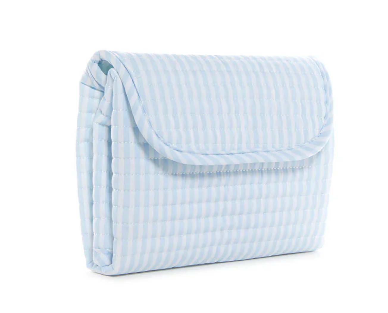 Quilted Changing Mat Pimlico Stripe Light Blue by TRVL