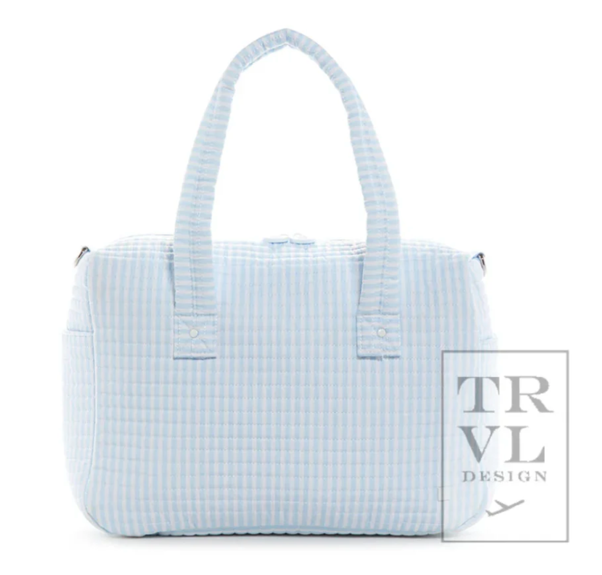 TRVL QUILTED STROLLER BAG - PIMLICO STRIPE BLUE