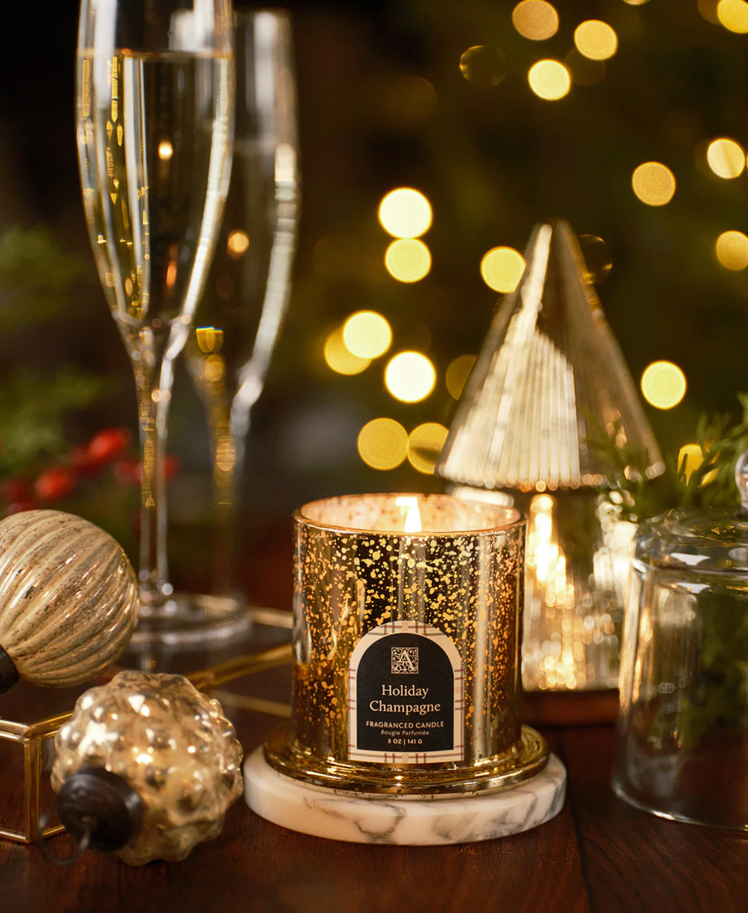 Aromatique Holiday Champagne Glass Cloche
