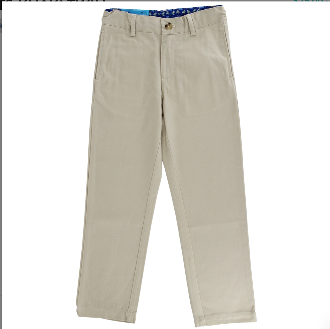 PRE ORDER - Bailey Boys PANTS-KHAKI TWILL