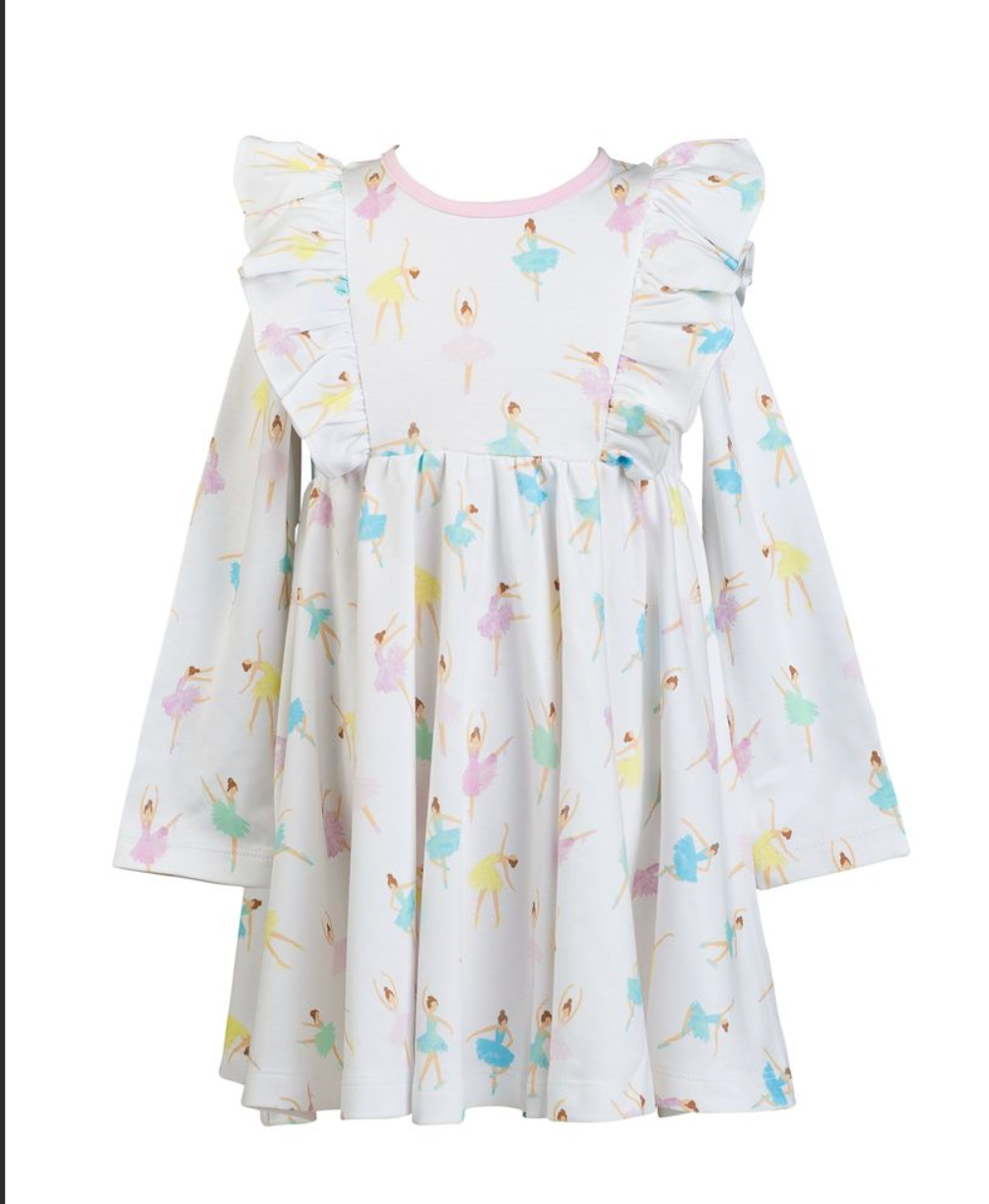 PREORDER Proper Peony Tutu LS Twirl Dress