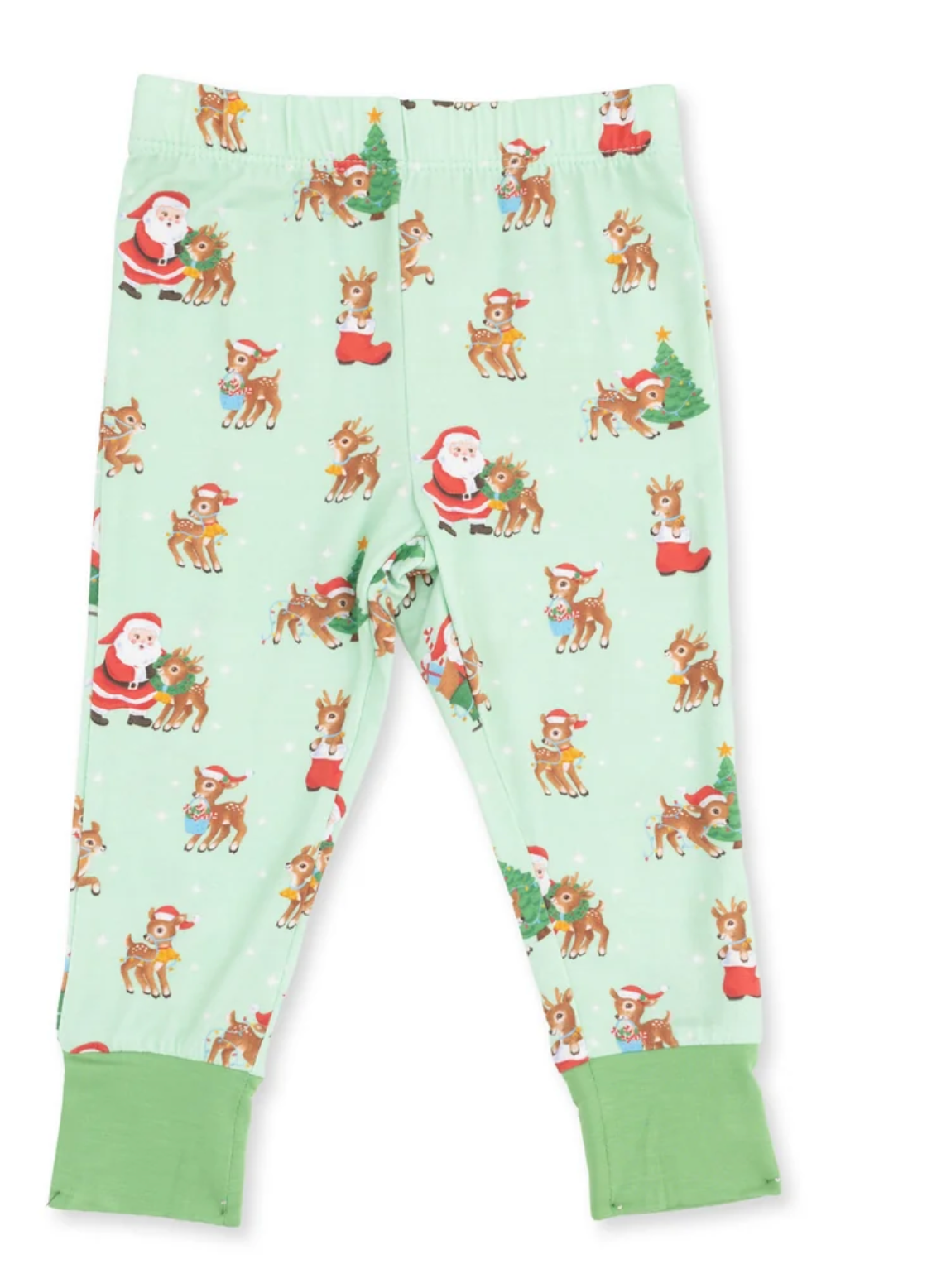 Angel Dear Vintage Reindeer & Santa Uni Long Sleeve Loungewear Set