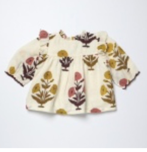 Pink Chicken Girls KALANI BUTTON UP Top- HARVEST DANDELION