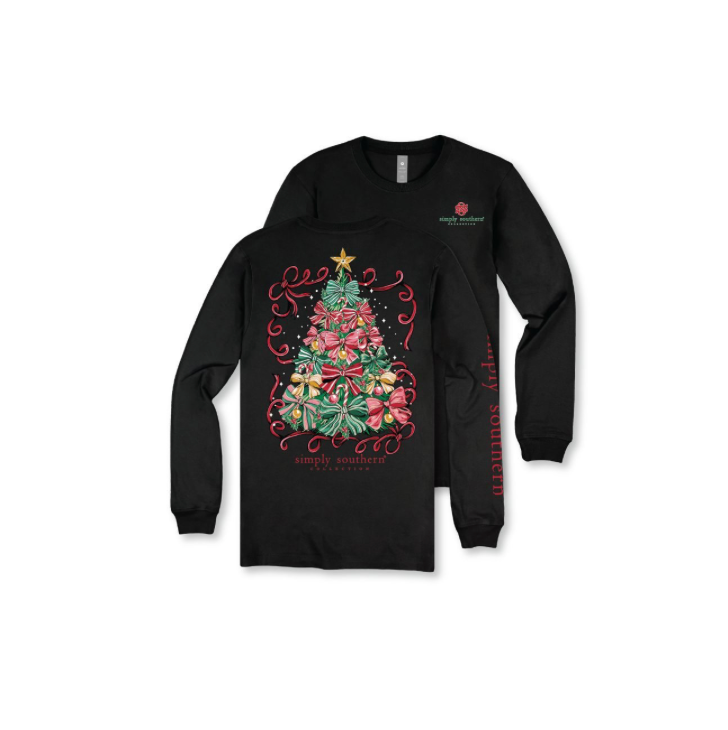 Simply Southern Girls Christmas Tree T-shirt