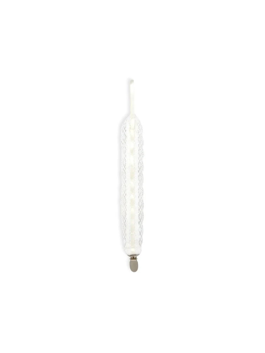 Lullaby Set- Legacy Pacifier Clip Park White and Ecru