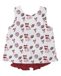 Cypress Row Varsity Red Blaire Bow Back Set