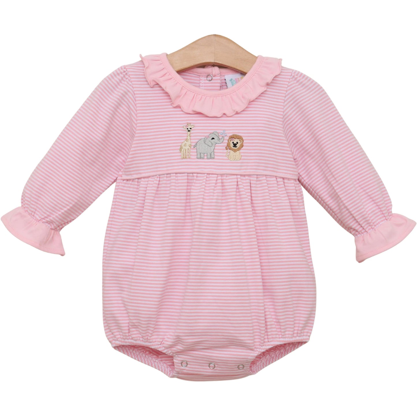 *PRE ORDER* JELLYBEAN BY SMOCK CANDY Zoo Crew Ruffle Bubble