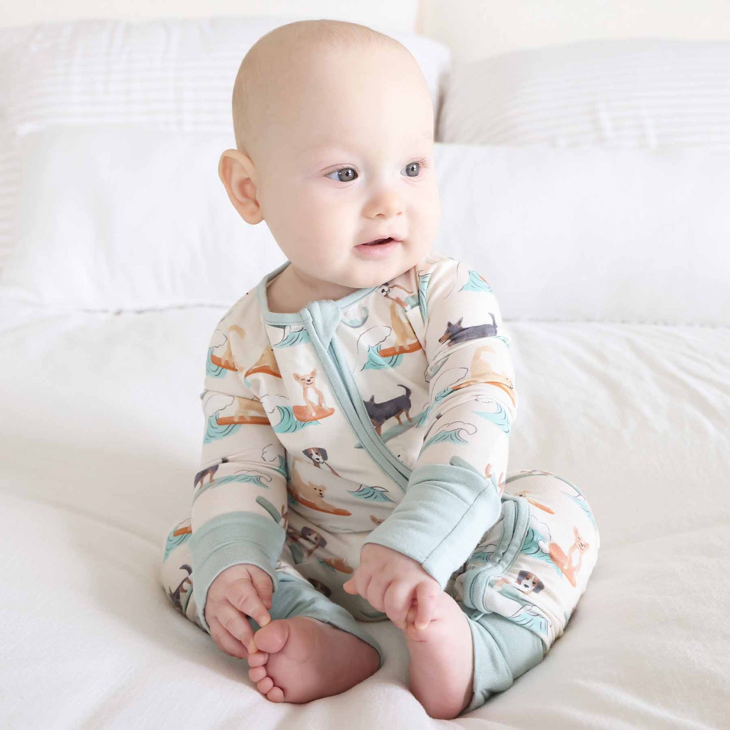 Paddle Pups Convertible Zip Romper: 12-18 months - Persnickety Shop