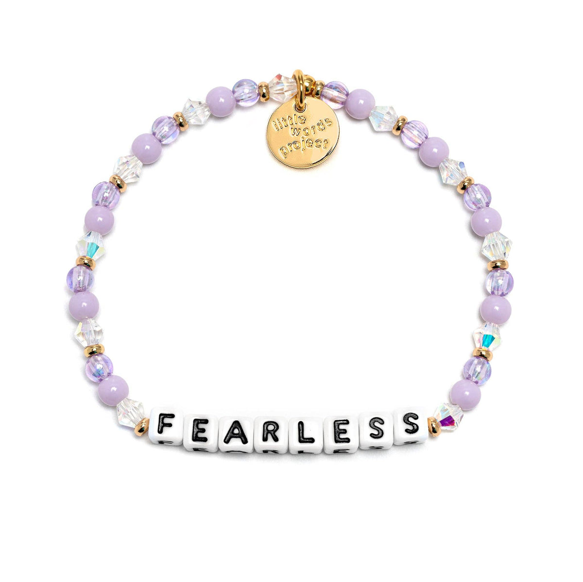 Little Words Ptoject Fearless-Purple Haze: White / S/M