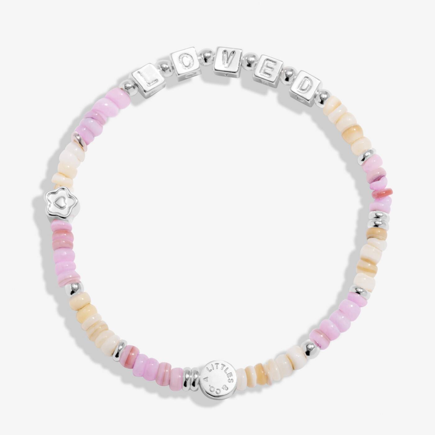 PREORDER A Littles & Co. Kids' Happy Little Moments 'Lovely Daughter' Bracelet In Silver Plating