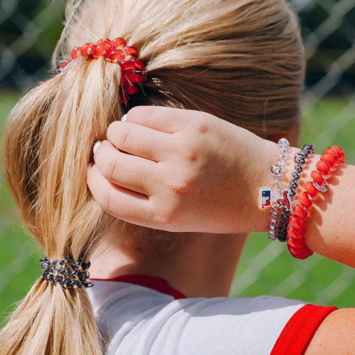 Teleties Atlanta Braves Small Hair Ties - Persnickety Shop