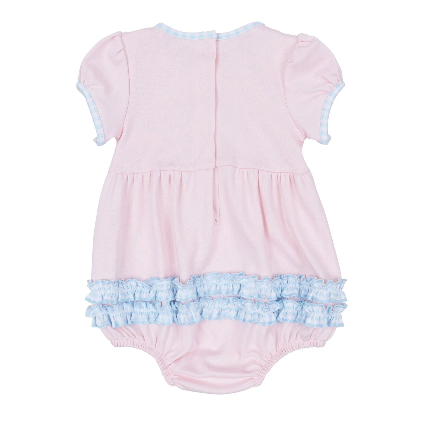 Magnolia Baby Bowtique Pumpkin Applique Ruffle Bubble
