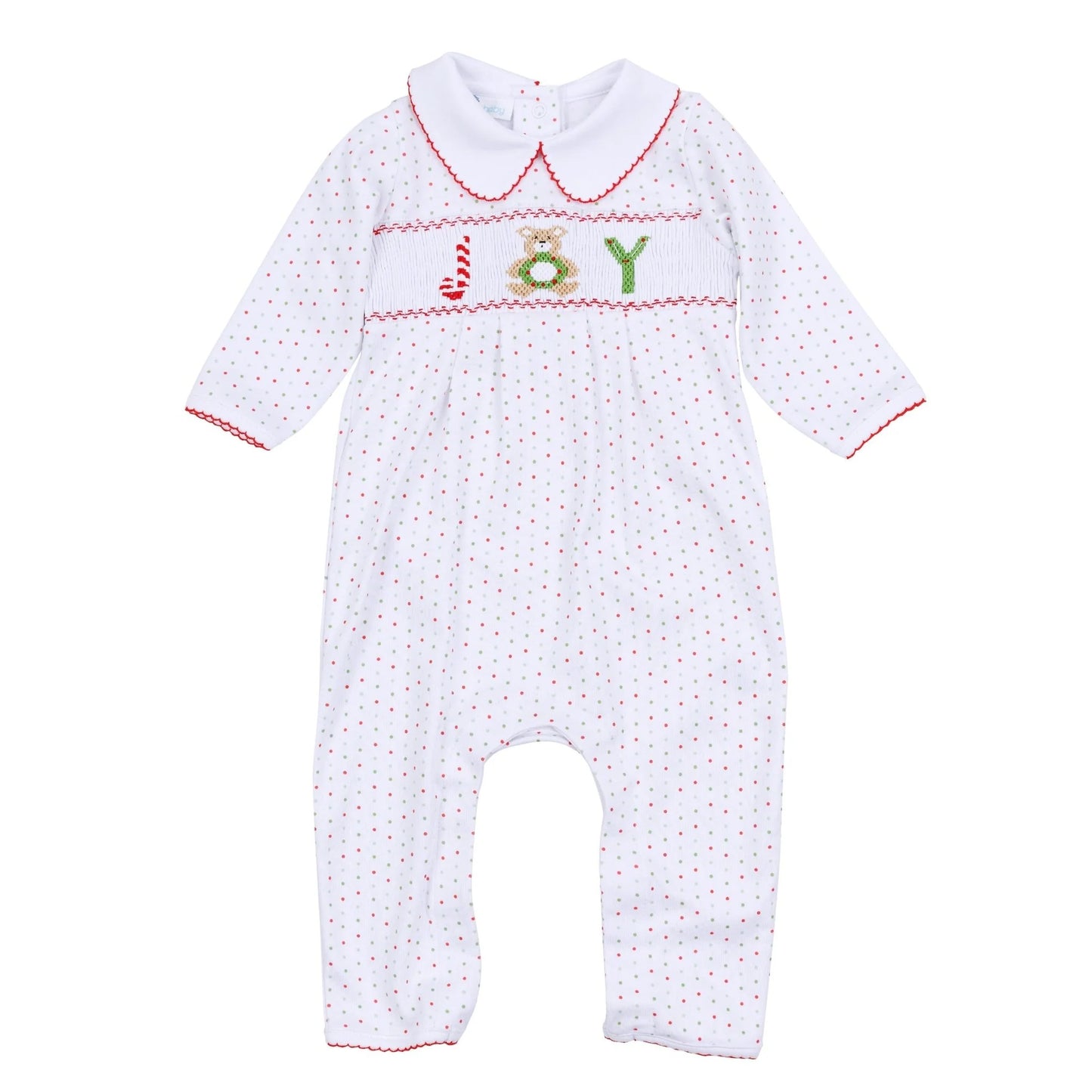 Christmas Joy Classics Smocked Playsuit - Red Boy - Persnickety Shop