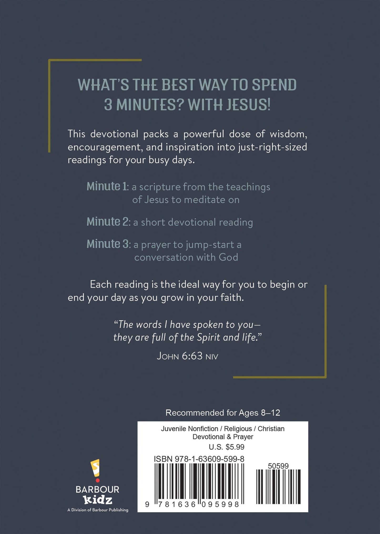 3 Minutes with Jesus: 180 Devotions for Boys - Persnickety Shop