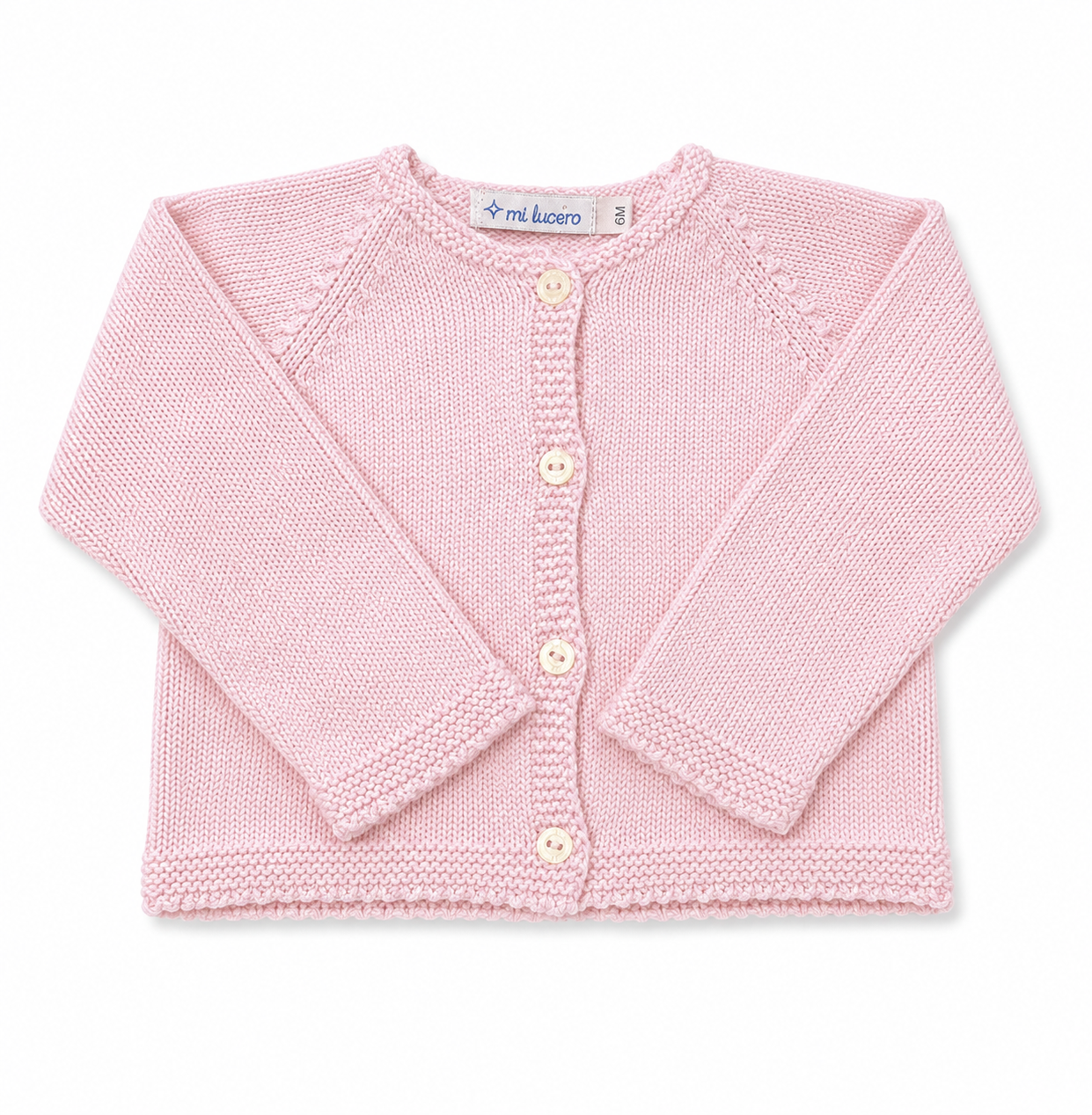 Mi Lucero Four Button Cardigan Pink