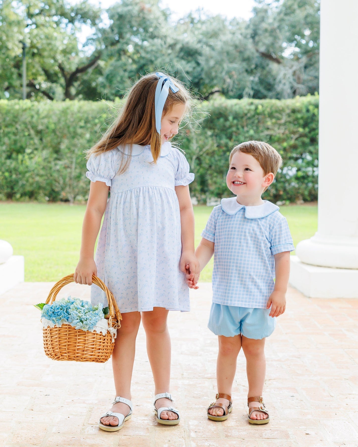 Jellybean Blooming Bow Charlotte Dress - Persnickety Shop