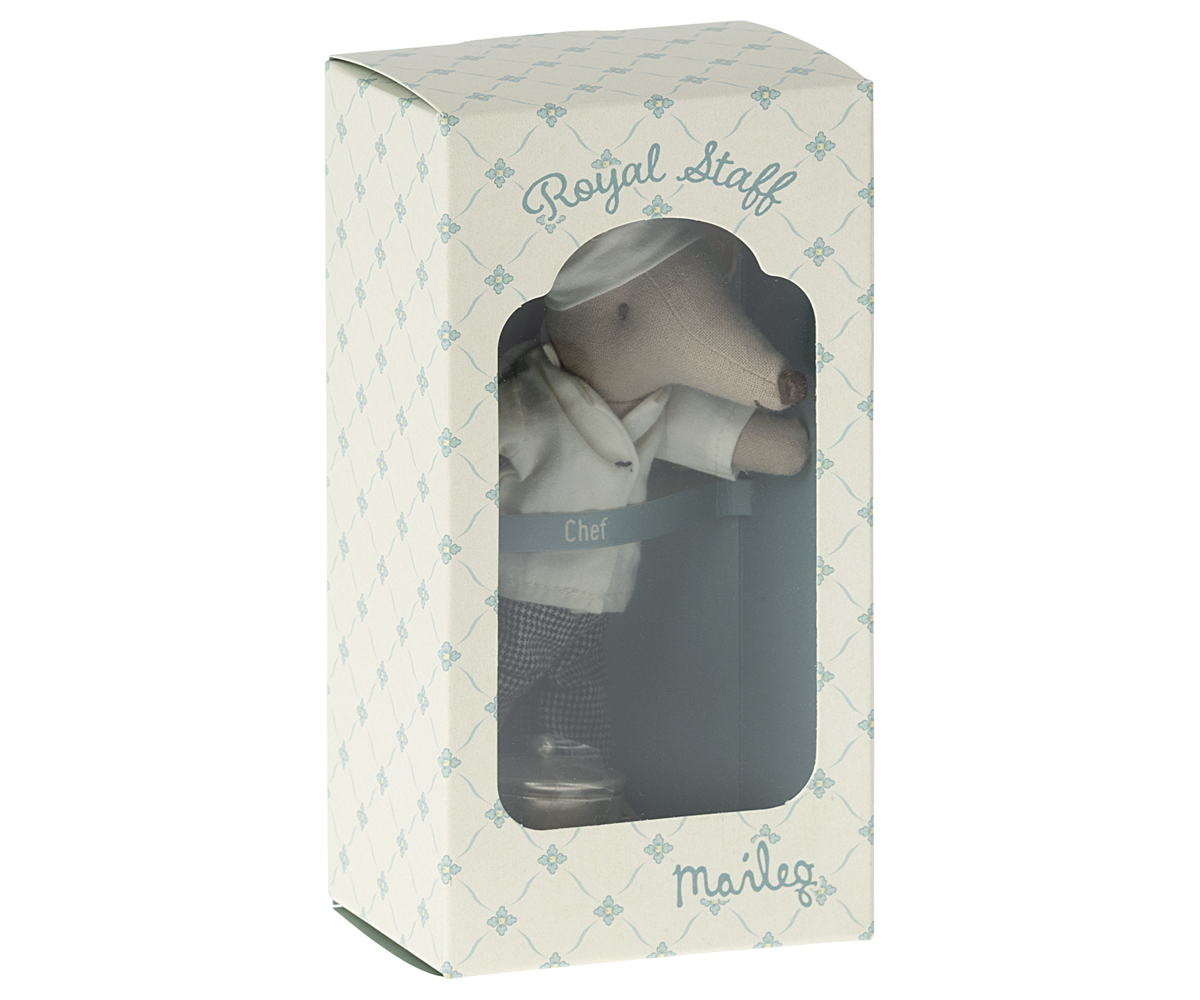 Maileg Chef mouse w. soup pot and spoon - Persnickety Shop