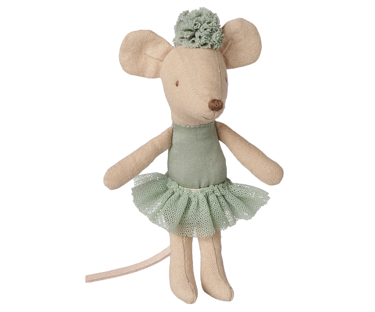 Maileg Ballerina mouse, Little sister - Vintage mint