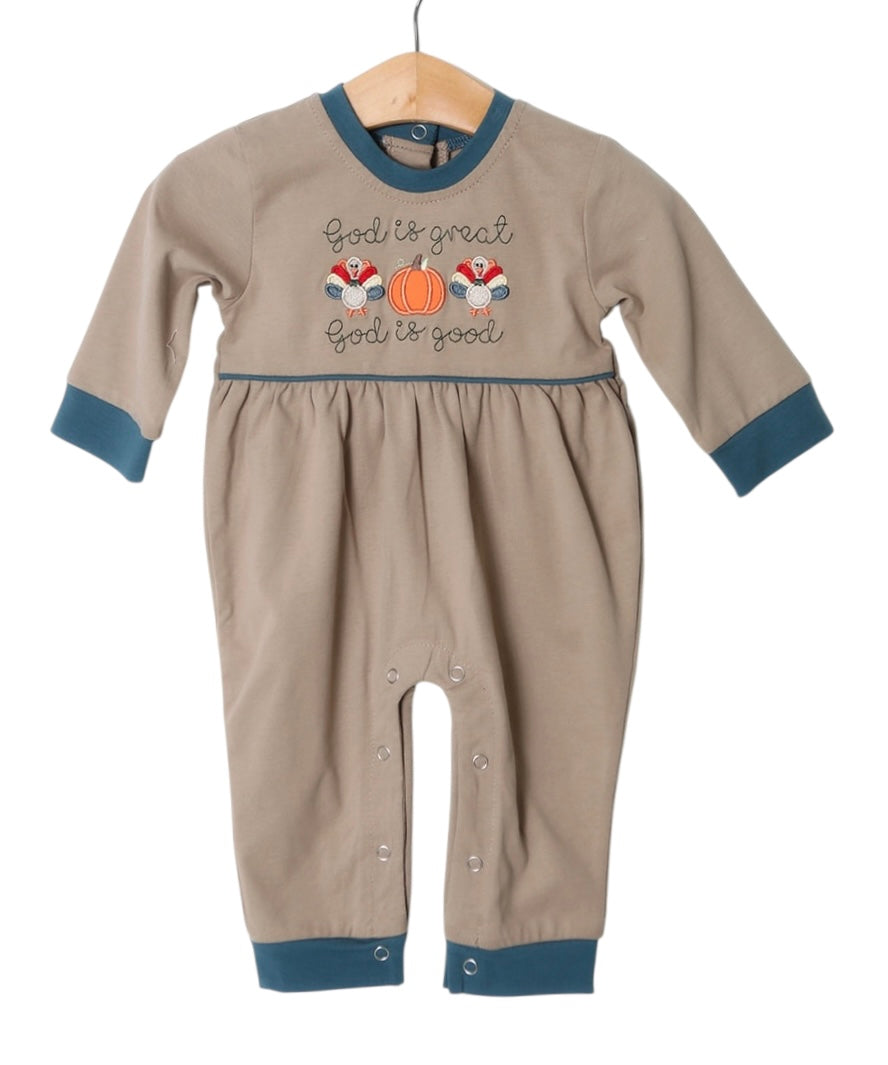 Millie Jay God Is Great Turkey Boys Romper