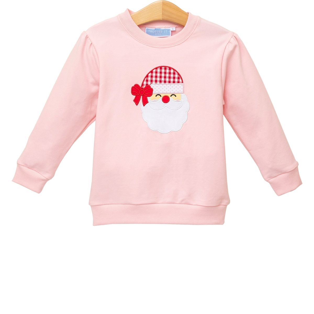 Trotter Street Kids French Terry Pullover- Santa - Persnickety Shop