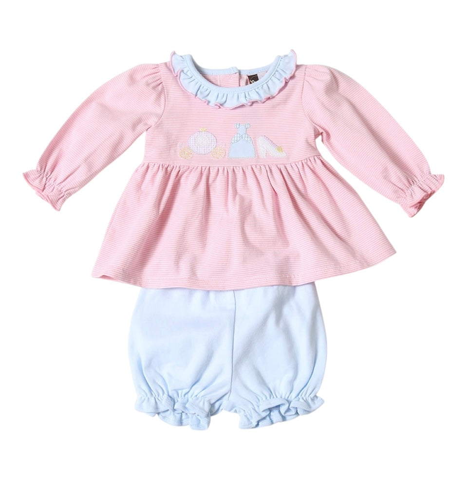 Banana Split Princess Applique Bloomer Set