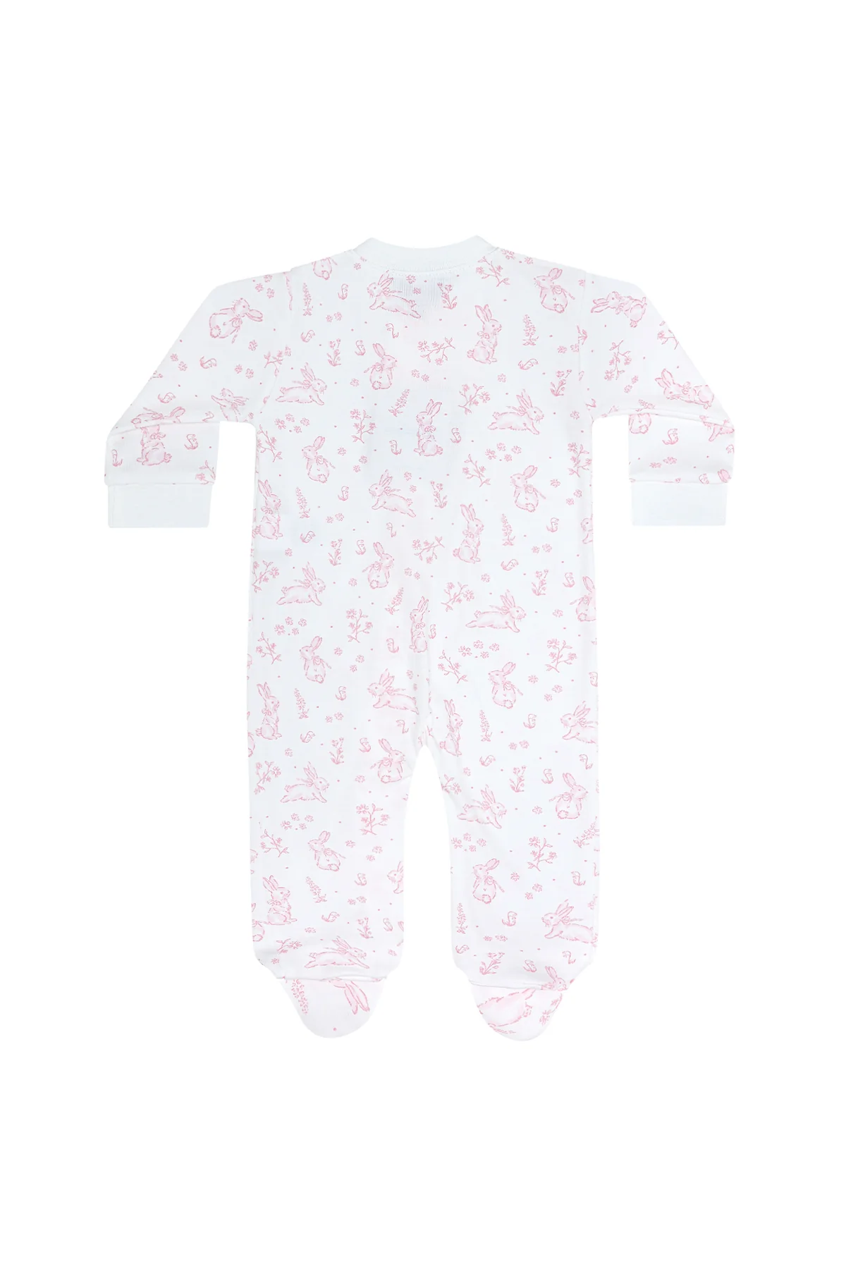 Nellapima Pink Bunny Toile Zipper Footie - Persnickety Shop