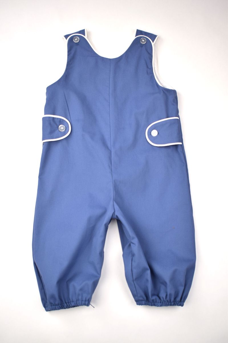 Funtasia Too Boys Royal Blue Shortall - Wagon Full of Baseballs
