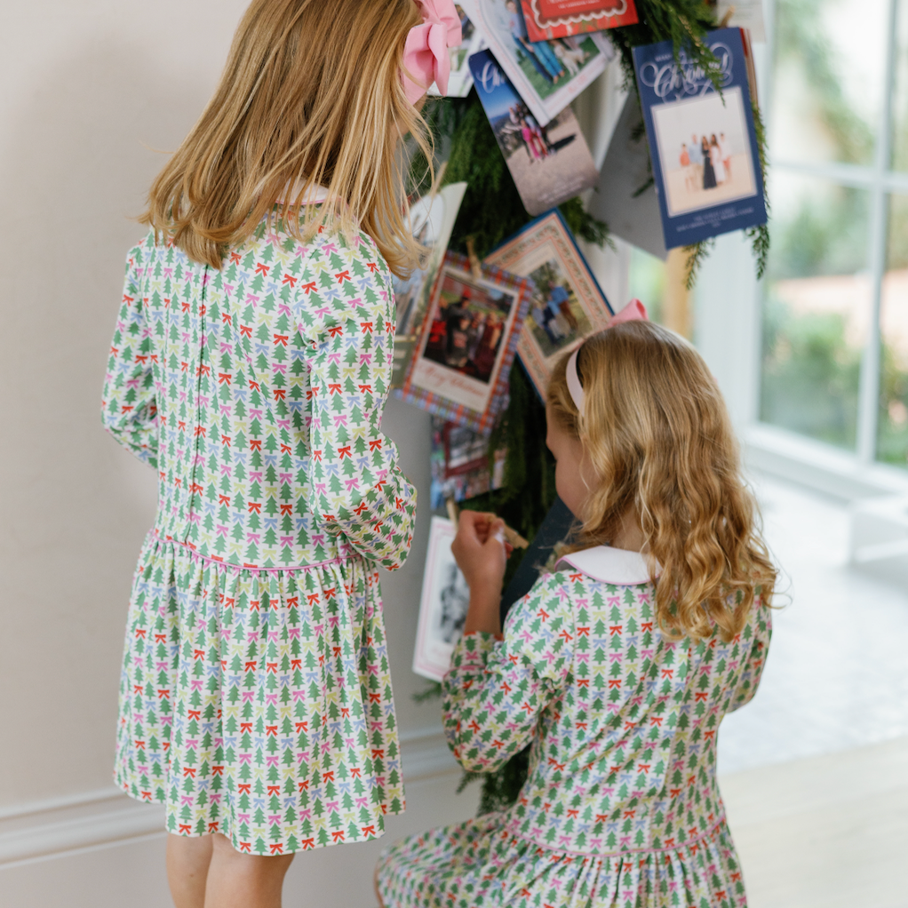 Lila and Hayes Lillian Girls' Dress - Tree Topper Bows