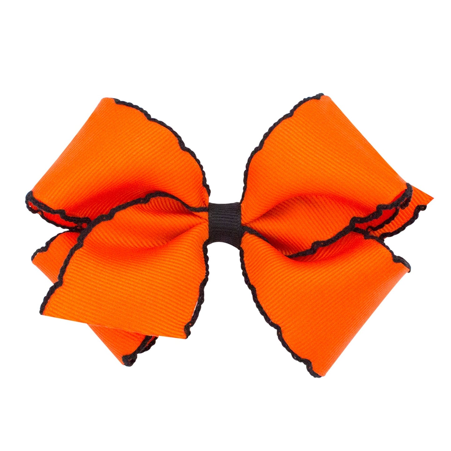 Wee Ones Medium Moonstitch Grosgrain Hair Bow Orange with Black Contrasting Wrap Red/White (Copy) (Copy) (Copy) (Copy) - Persnickety Shop