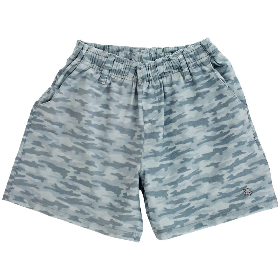 BAILEY BOYS DOCK PRINTED PERFORMACE SHORT- GRAY CAMO - Persnickety Shop
