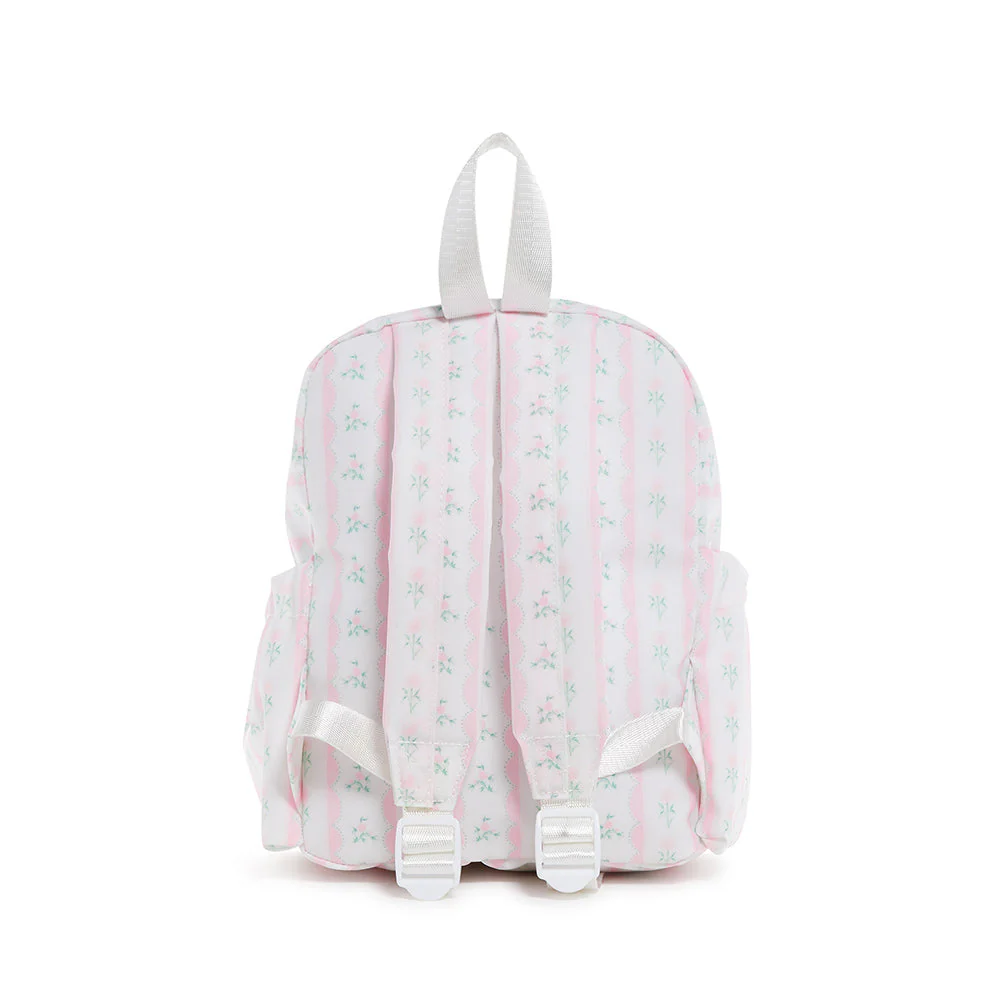 MINI BACKER - RIBBON FLORAL PINK BACKPACK - Persnickety Shop