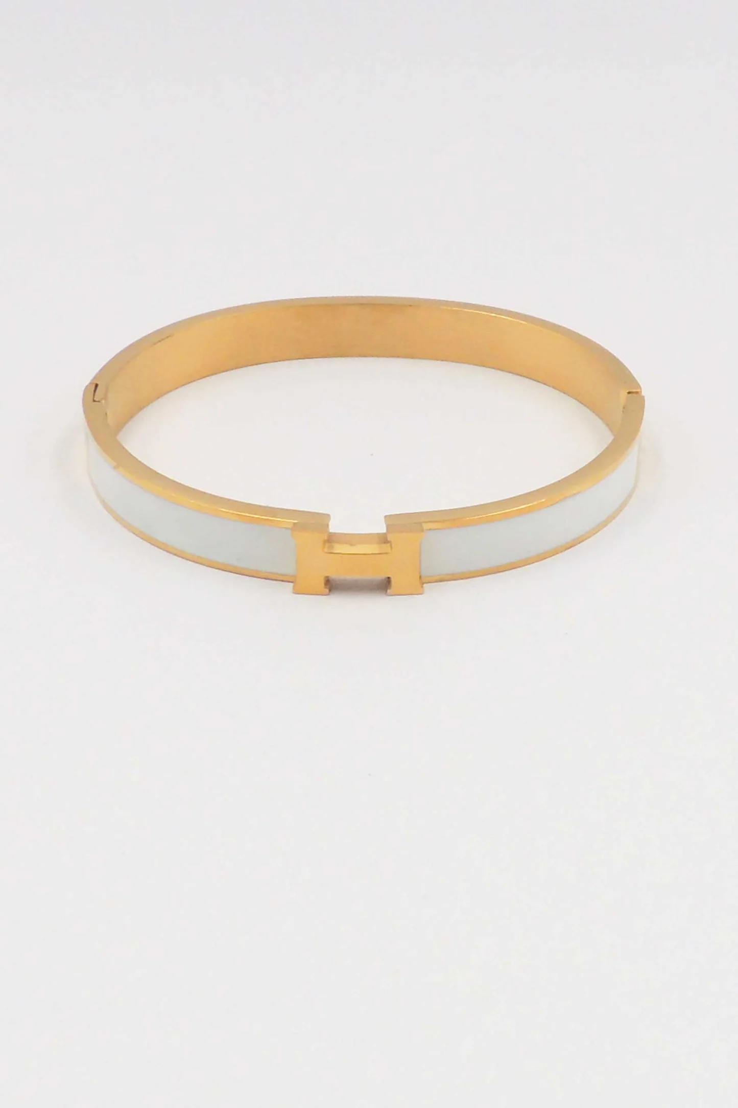 Waterproof Stainless-Steel Gold H with Black Enamel Coloring, Best Seller! - Persnickety Shop