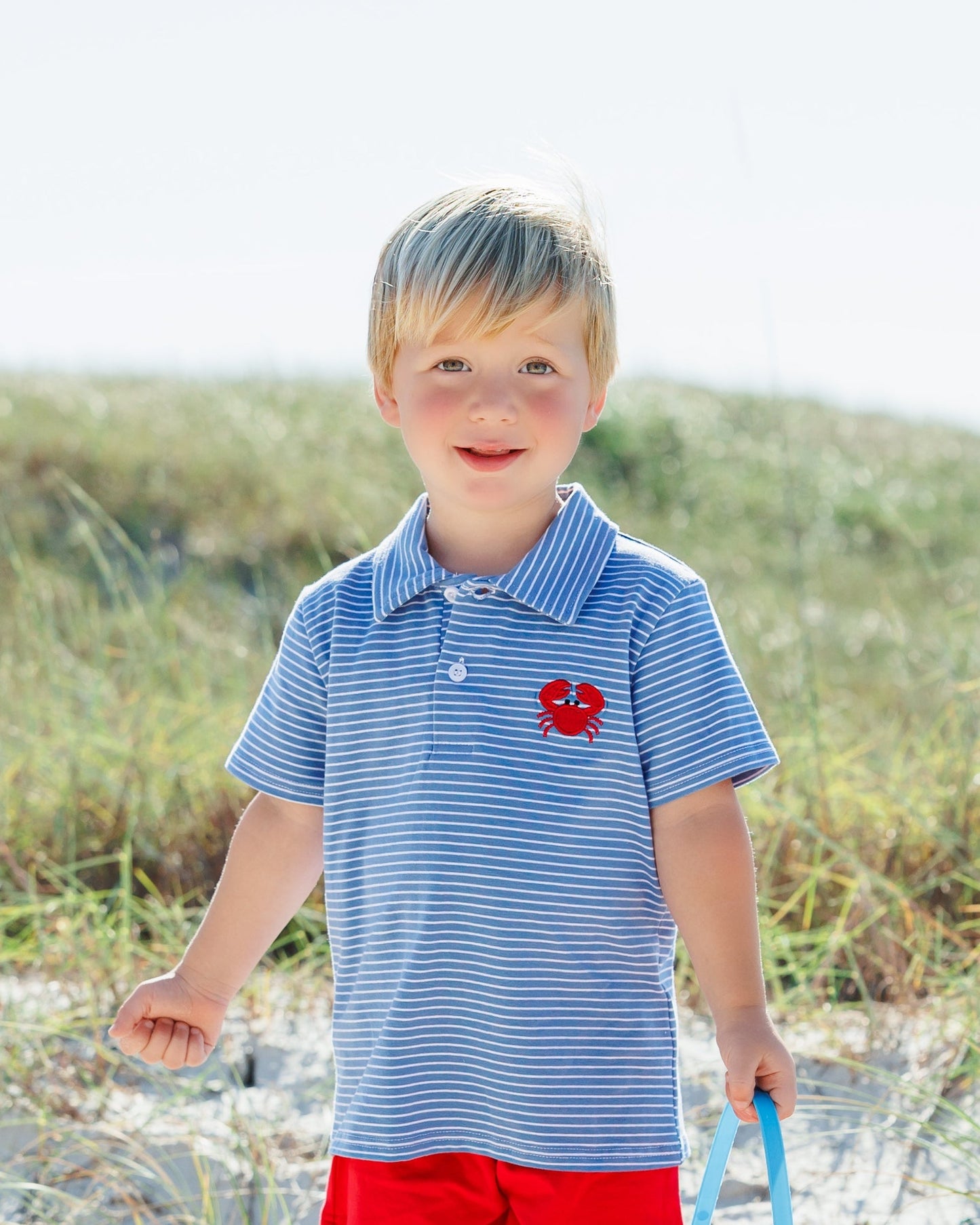 Jelltbean Coastal Crab Polo - Persnickety Shop