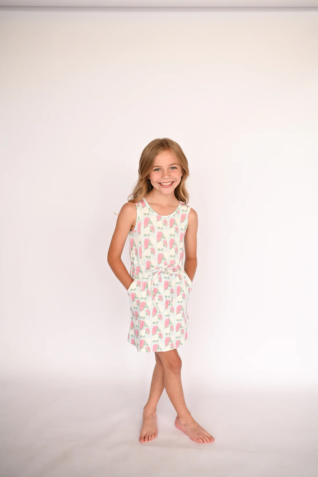 Hamner Hill Girls Pink Hydrangea Skort Dress - Persnickety Shop