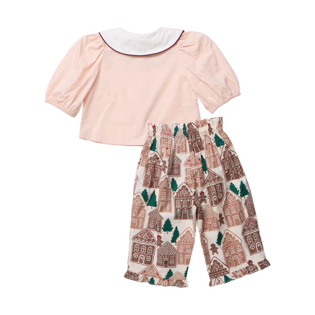 Baby Girls Noelle 2PC Set- GINGERBREAD HOUSES - Persnickety Shop