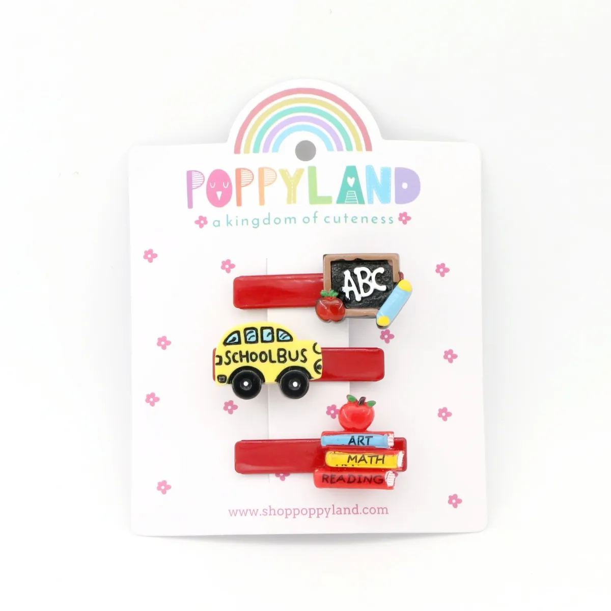 Poppyland OFF TO SCHOOL Hair Clips