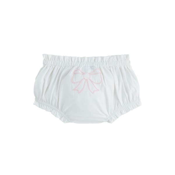 Appliqued Poplin BOW DIAPER COVER - Persnickety Shop