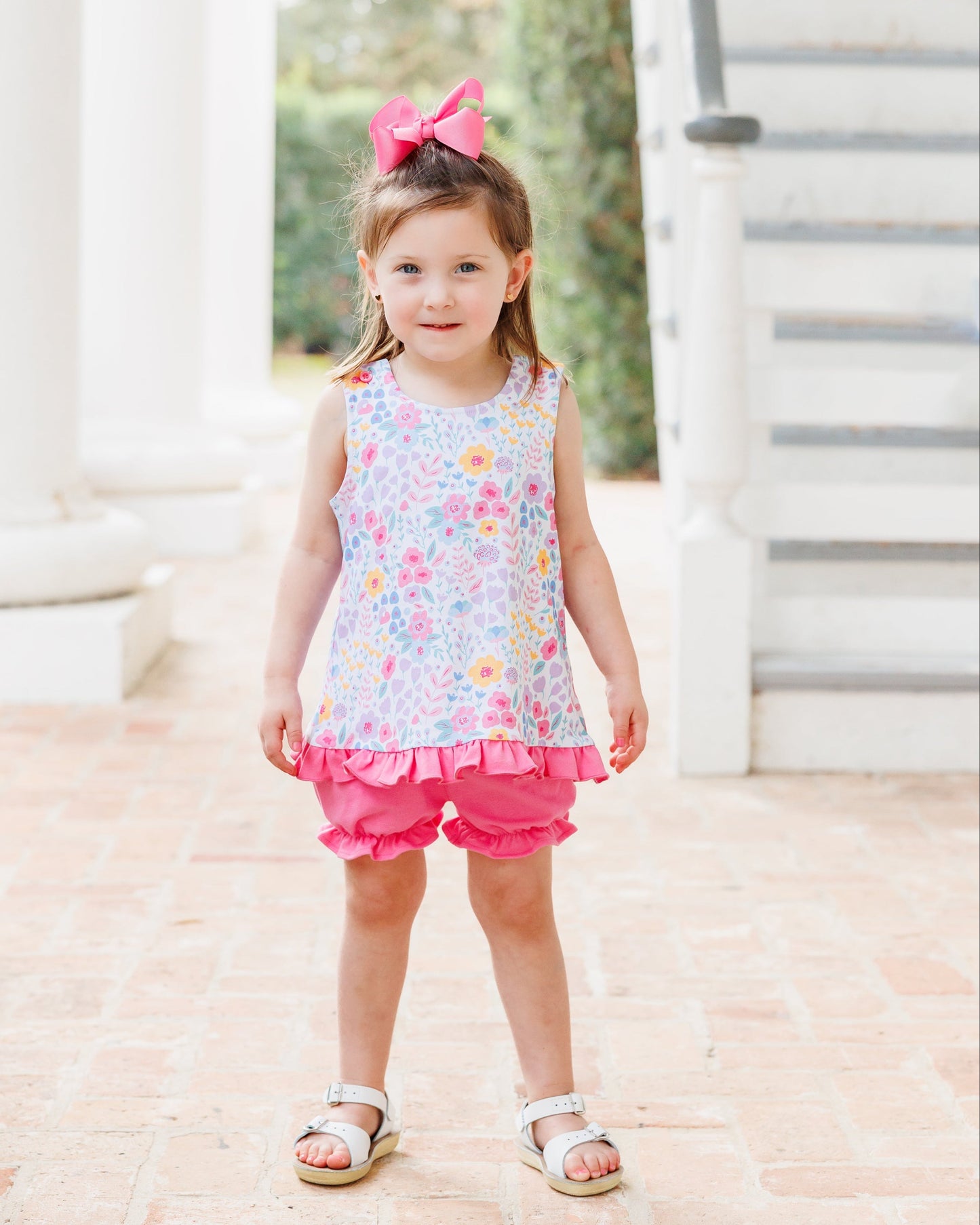 Jellybean Poppies and Petals Swing Back Bloomer Set - Persnickety Shop