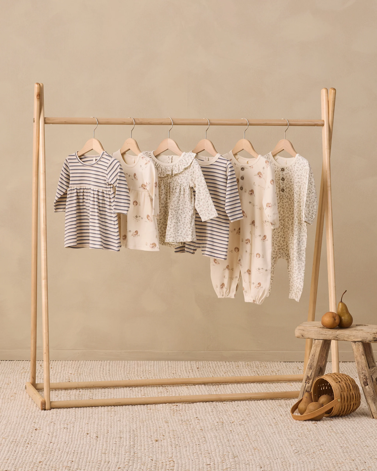 Quincy Mae LONG SLEEVE BABY DRESS TURKEY