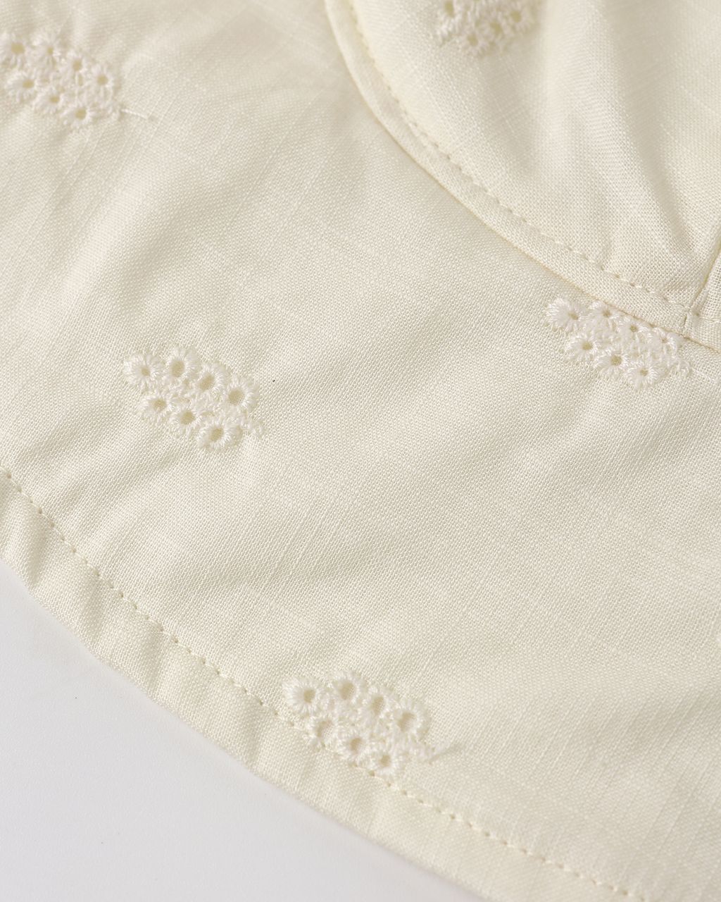 FLOPPY SUN HAT FLORAL EYELET EMB, IVORY - Persnickety Shop