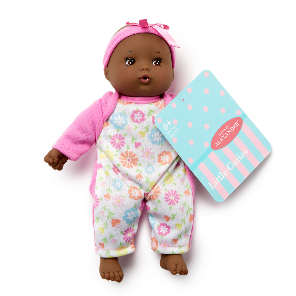 Little Cuties Pink Baby Doll, Dark Skin Tone - Persnickety Shop