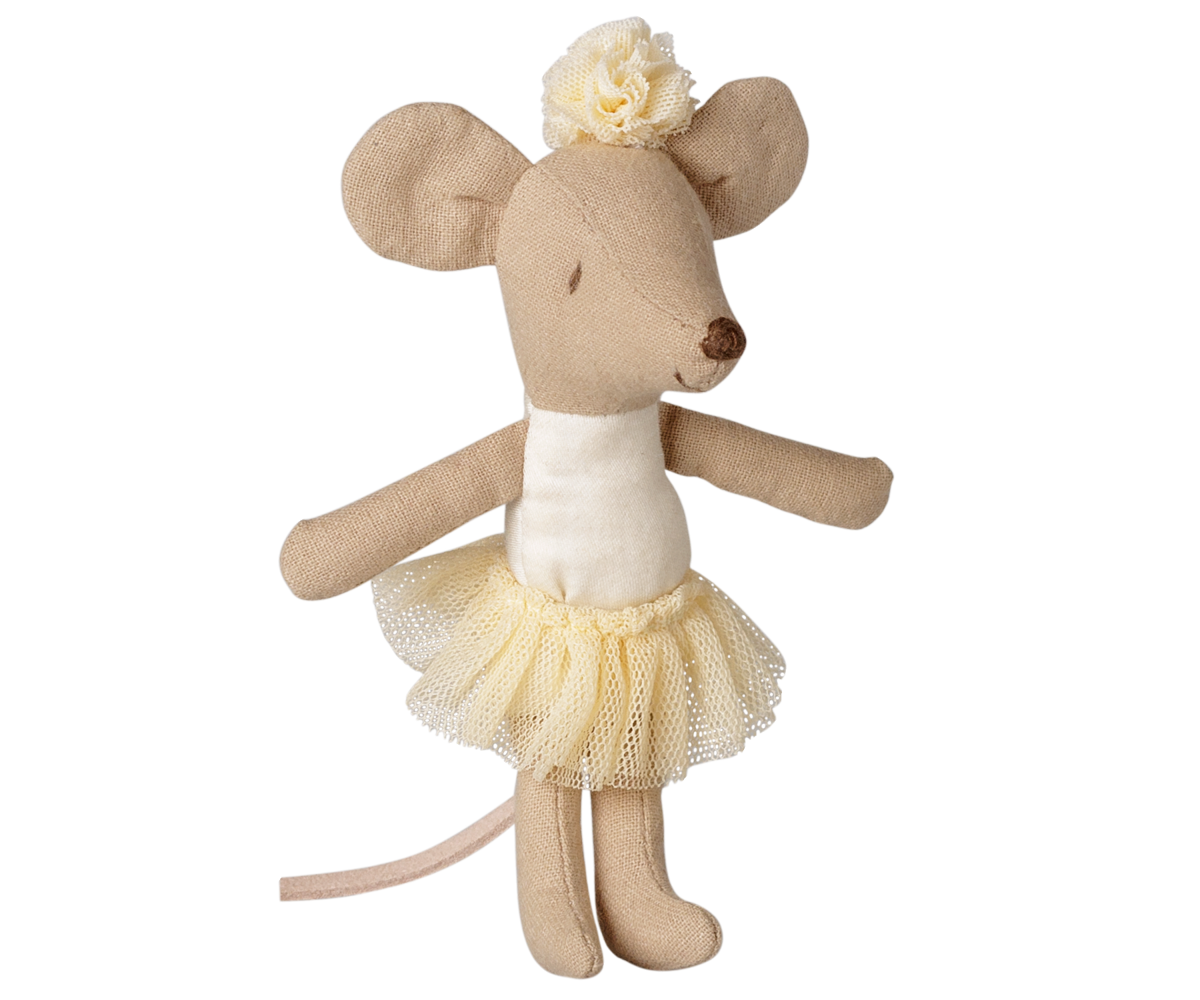 Maileg Ballerina mouse, Little sister - Off white